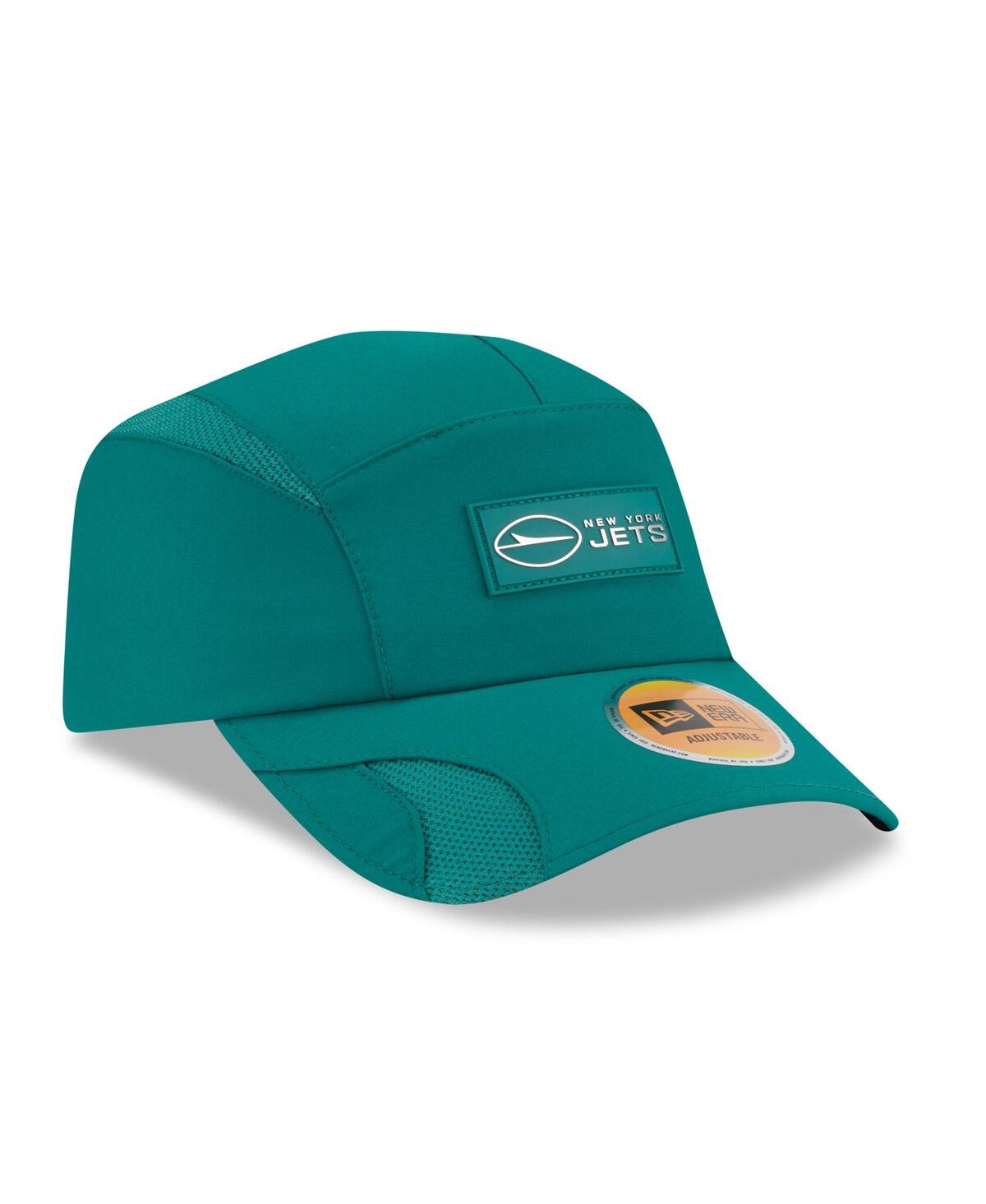New Era Men's Green New York Jets 2025 Sideline Runner Adjustable Hat In Green