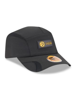 Men's Black Pittsburgh Steelers 2025 Sideline Runner Adjustable Hat
