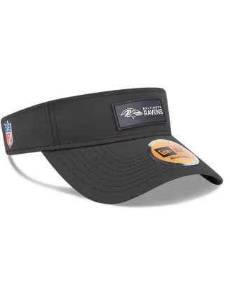 Men's Black Baltimore Ravens 2025 Sideline Visor Hat