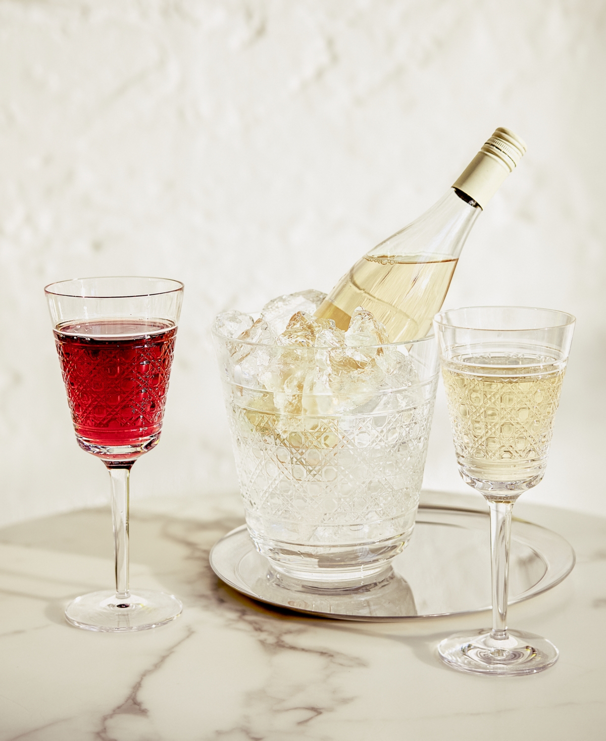Waterford Opulence Red Wine Crystal Glasses Set Of Two In Transparent