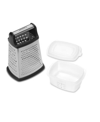 Stainless Steel Box Grater with Storage