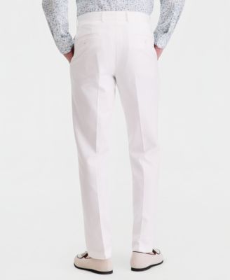 Men's Slim-Fit Linen-Blend Suit Separates Pants