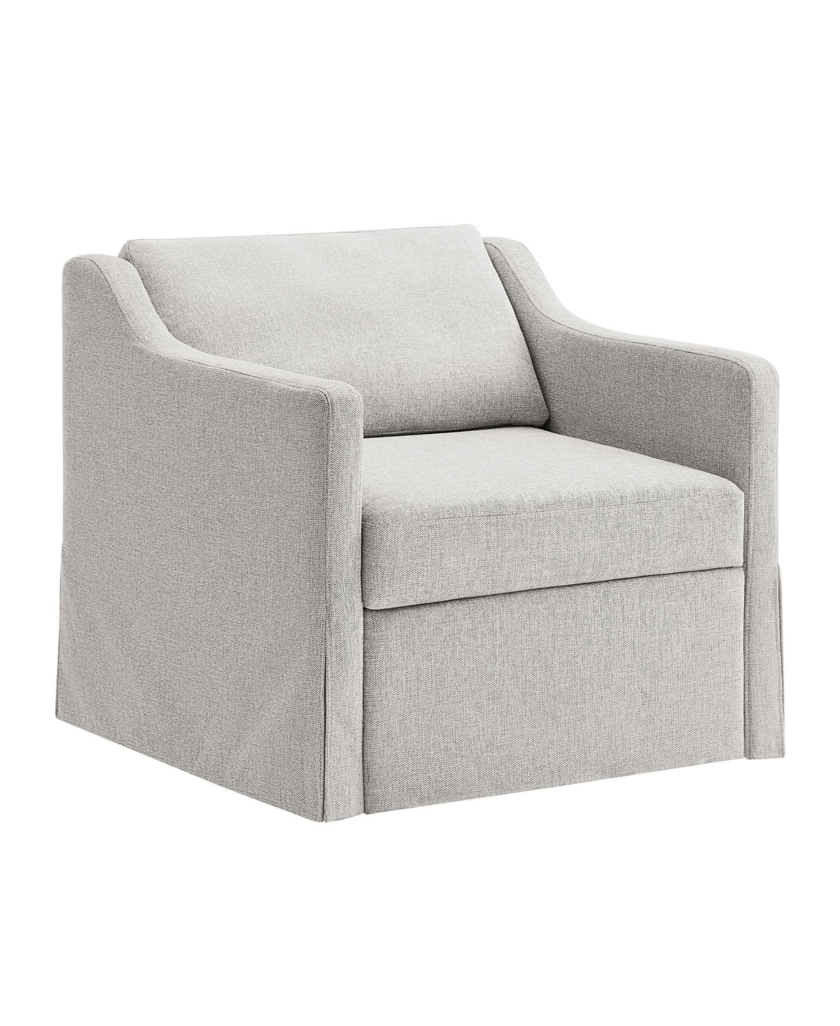 Serta 35" Polyester Harley Convertible Single Sleeper Chair In Gray