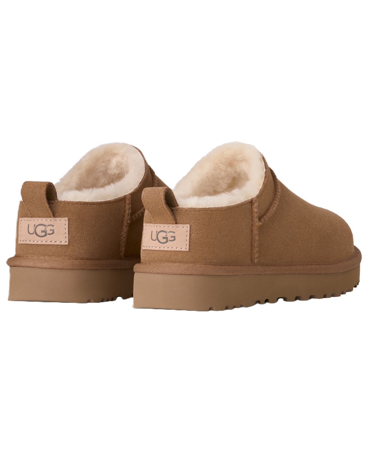 Ugg Biscuit Suede Classic Micro Slippers In Brown