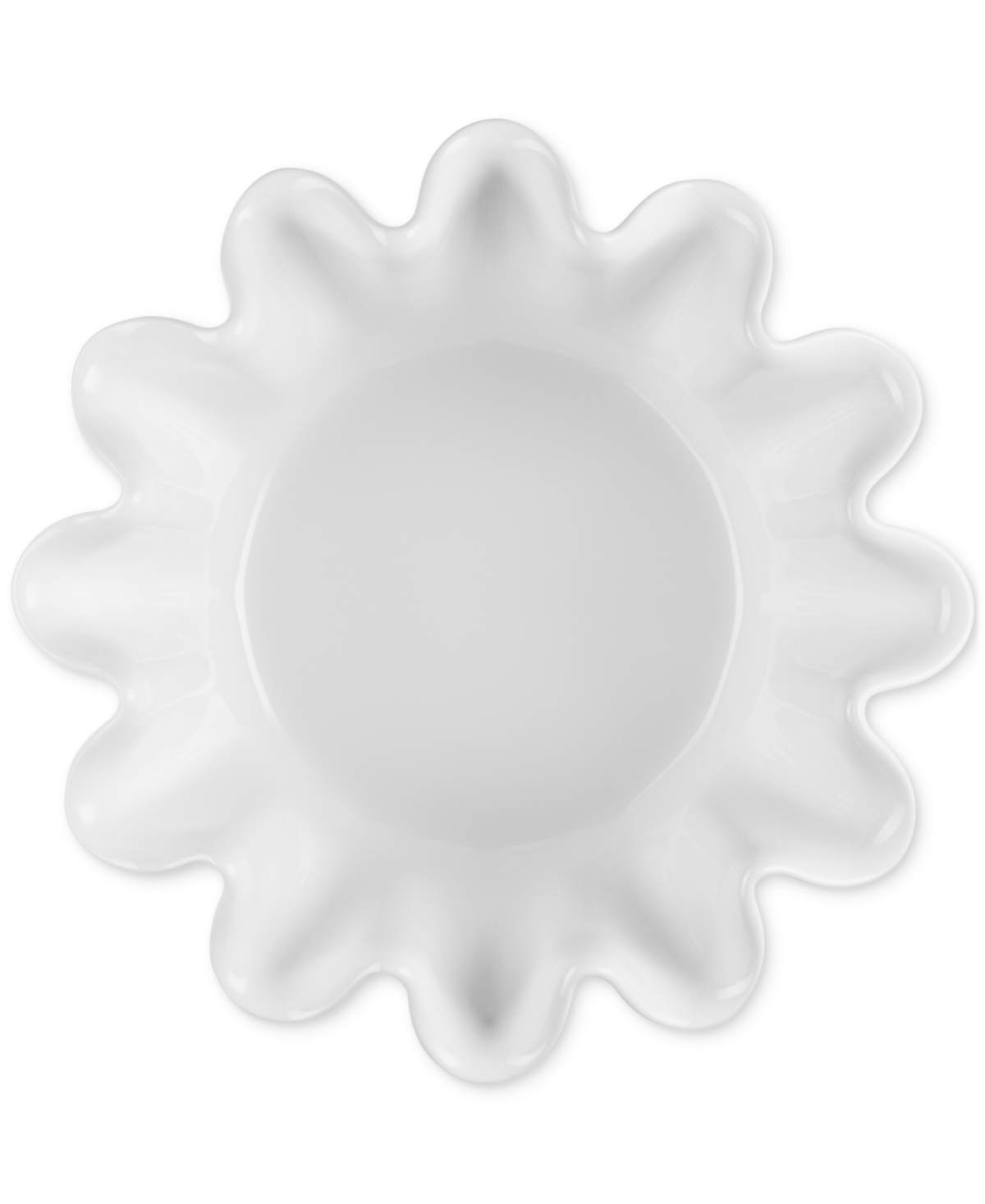 Le Creuset Stoneware Ruffle 1.4 Qt. Brioche Baker In White