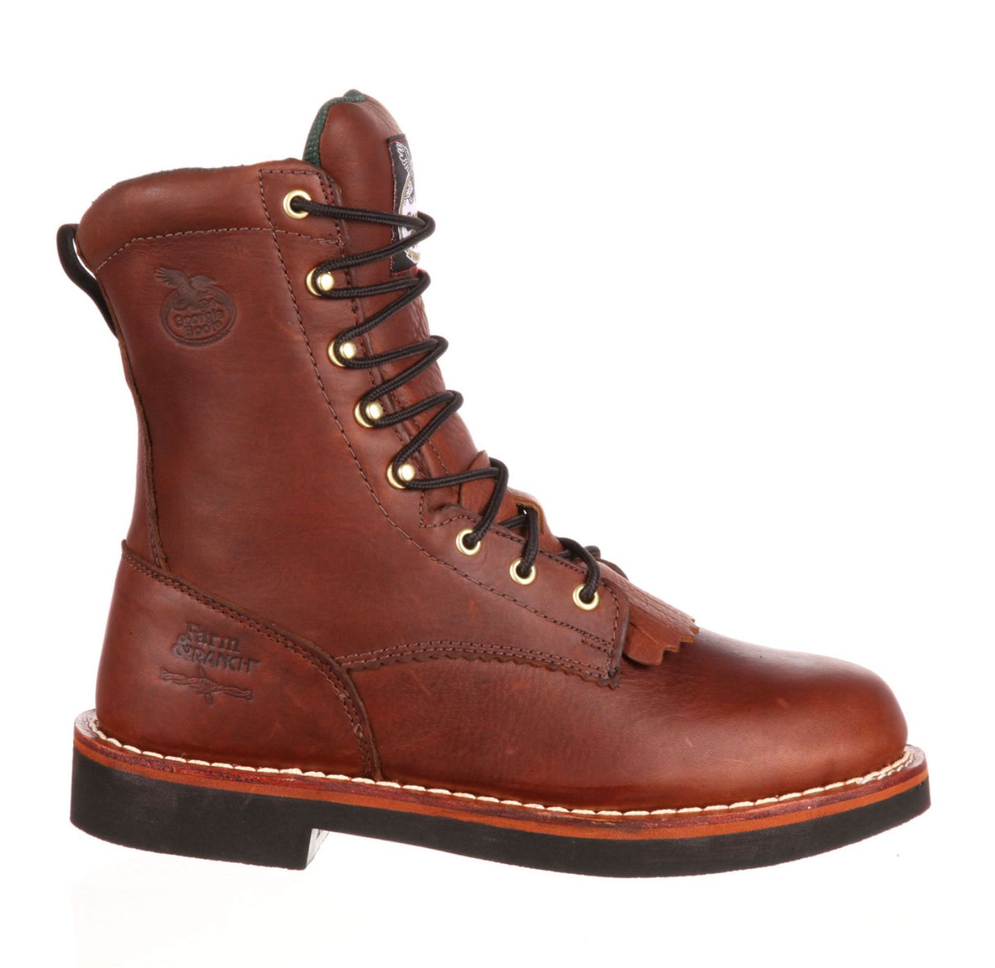Мужские ботинки GEORGIA BOOT Farm and Ranch Lacer Work Boot, цвет: Орех — фото 3