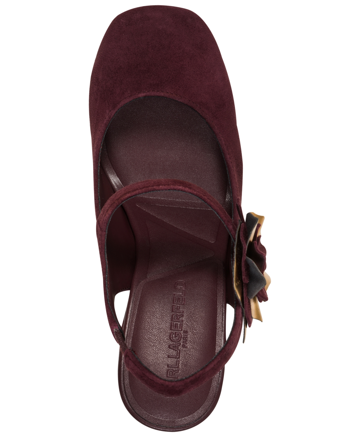 Karl Lagerfeld Pierra Slingback Pump In Burgundy