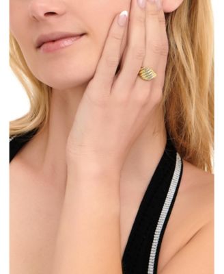 Rope Ring in Gold Plated Sterling Silver