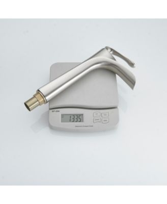 Single Hole Single Handle Bathroom Vessel Sink Faucet With Pop Up Drain Without Overflow in Matte Black Chrome