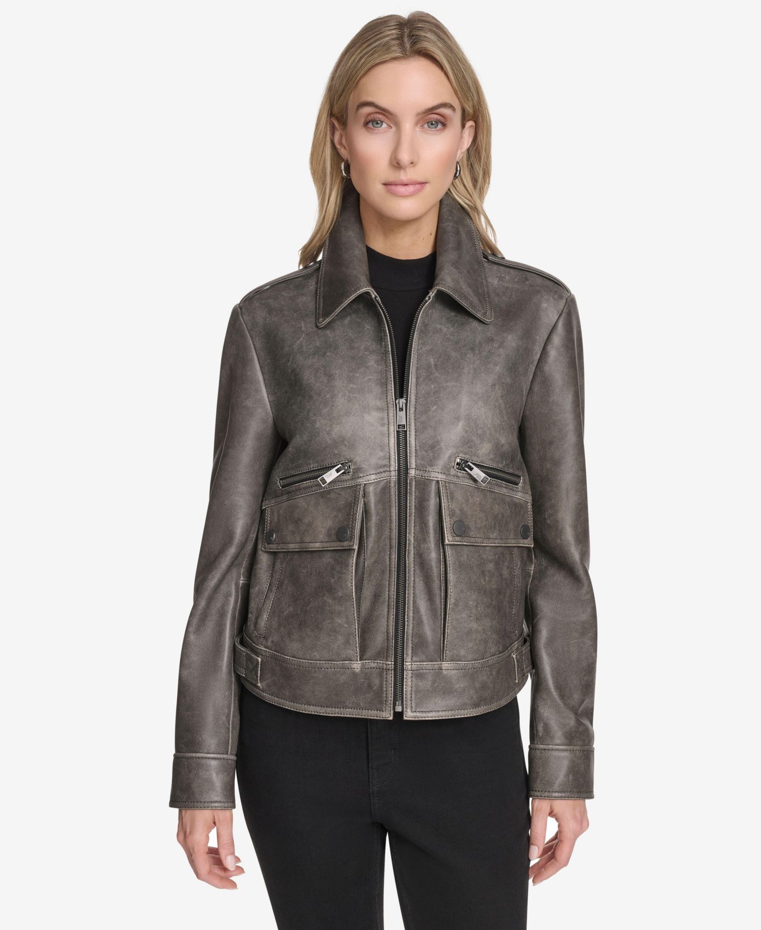 Women's Addis Aviator Leather Jacket