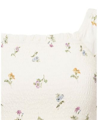 Women's Organic Bell Sleeve Smocked Dress