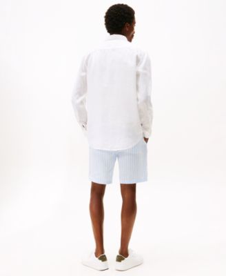 Men's Button-Down Linen Long Sleeve Shirt