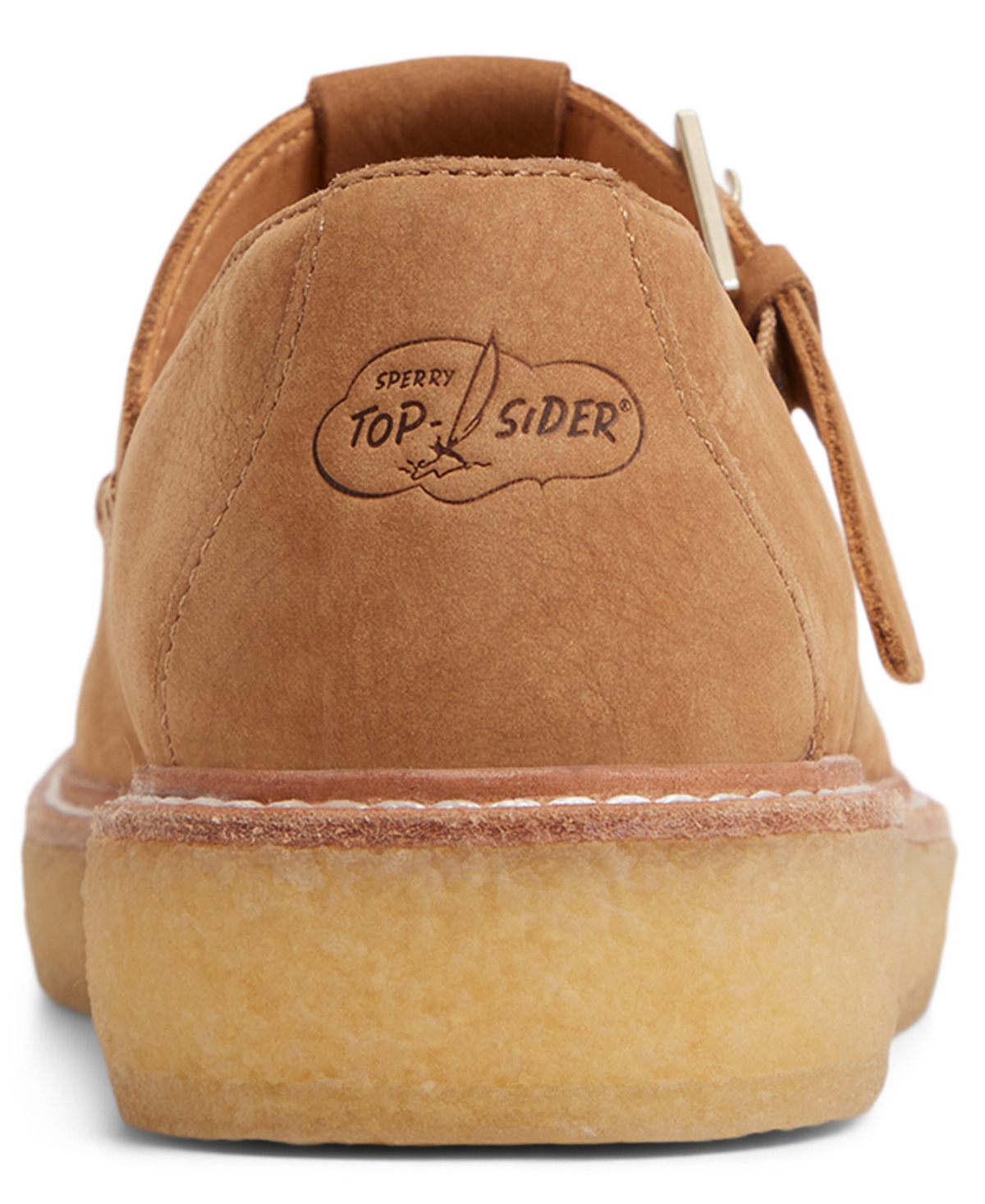 Sperry Women's Captain's Oxford Mary Jane Round Toe Crepe Shoes In Brown