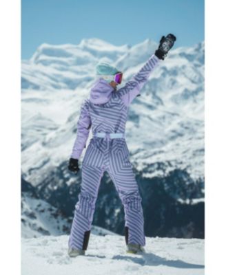 Clothing Women's Fall Line Purple & Grey Ski Suit