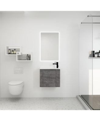 22 Inch Floating Vanity with Sink and Soft-Close Door for Compact Bathrooms