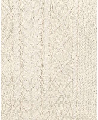 Women's Organic Sleeveless Cable Knit Turtleneck Sweater