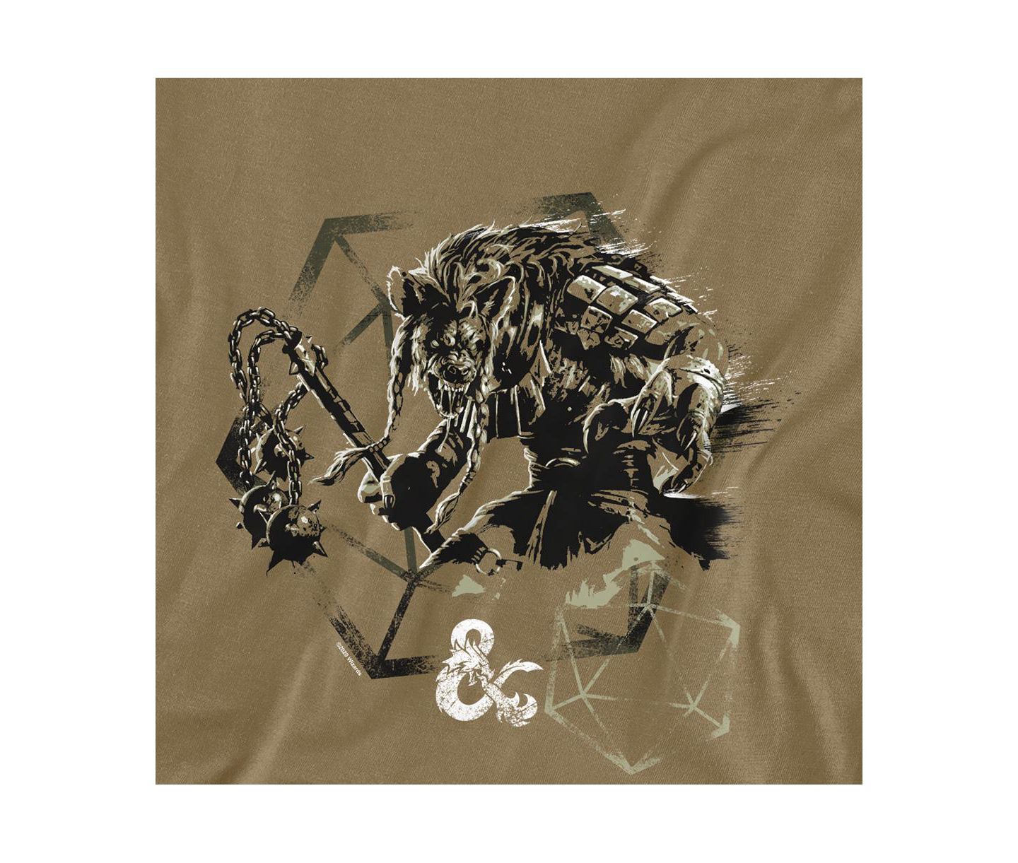 Мужская футболка Logovision Dungeons And Dragons Im On A Gnoll, цвет: Песочный зелёный — фото 2