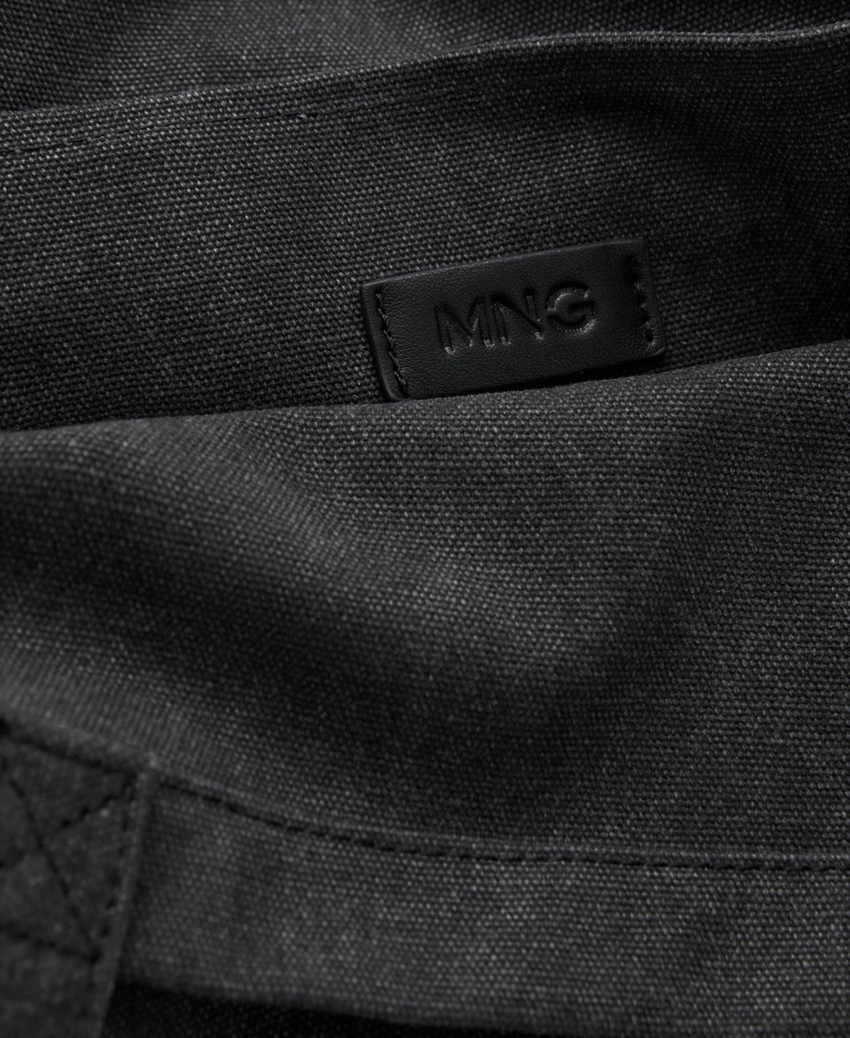 Mango Men's Cotton Tote Bag In Black