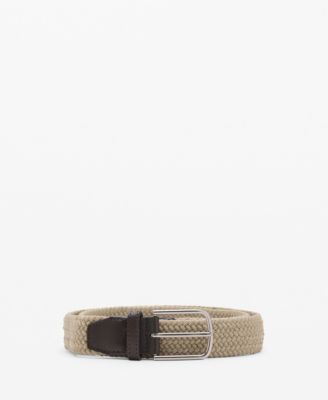 MANGO - Men's Braided Elastic Belt