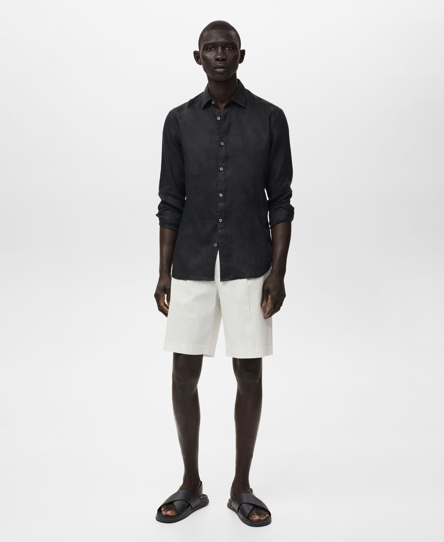 Men's Linen Long Sleeve Shirt