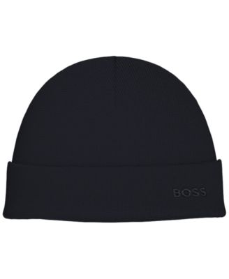 Hugo Boss - Men's Waffle Logo Detail Beanie