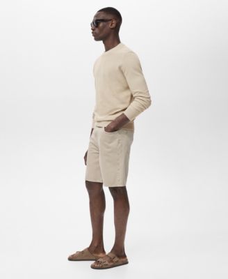 Men's Microstructure Cotton Knitted Sweater