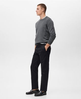 Men's Wool Round-Neck Sweater