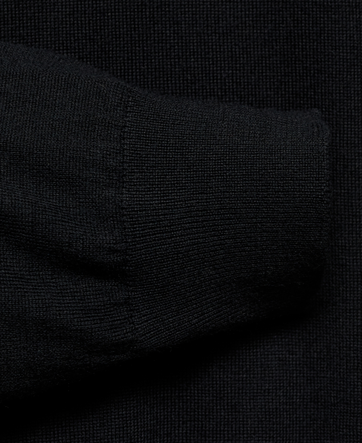 Mango Perkins Wool Quarter Zip Sweater In Black