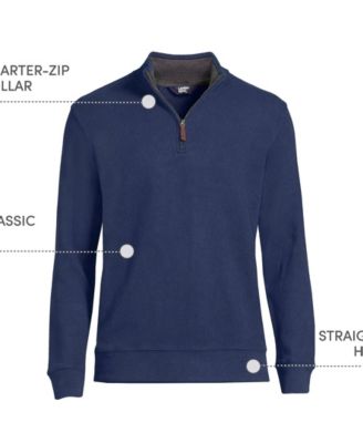 Big & Tall Bedford Rib Quarter Zip Sweater