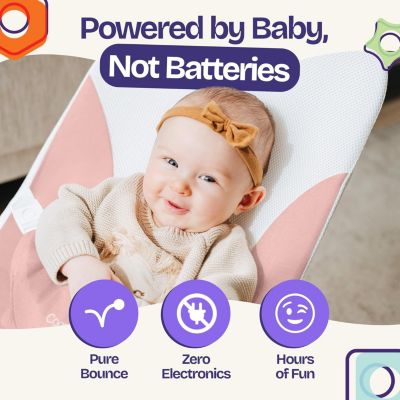 Kids Portable 2 in 1 Bouncer – Versatile Bouncer Chair Bouncer with Ergonomic Support to Use, Oatmeal