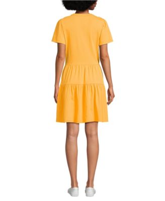 Women's Cotton Jersey Tiered Mini Dress