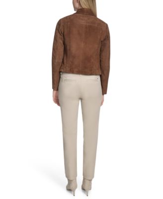 Women's Zip Front Suede Jacket