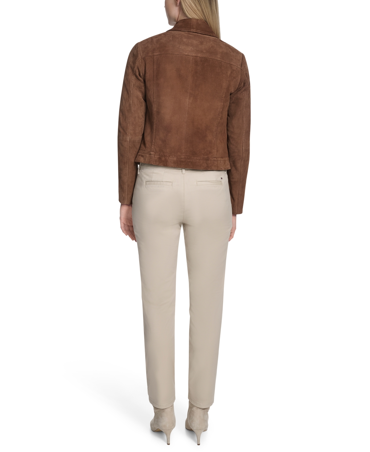 Cole Haan Suede Jacket In Brown