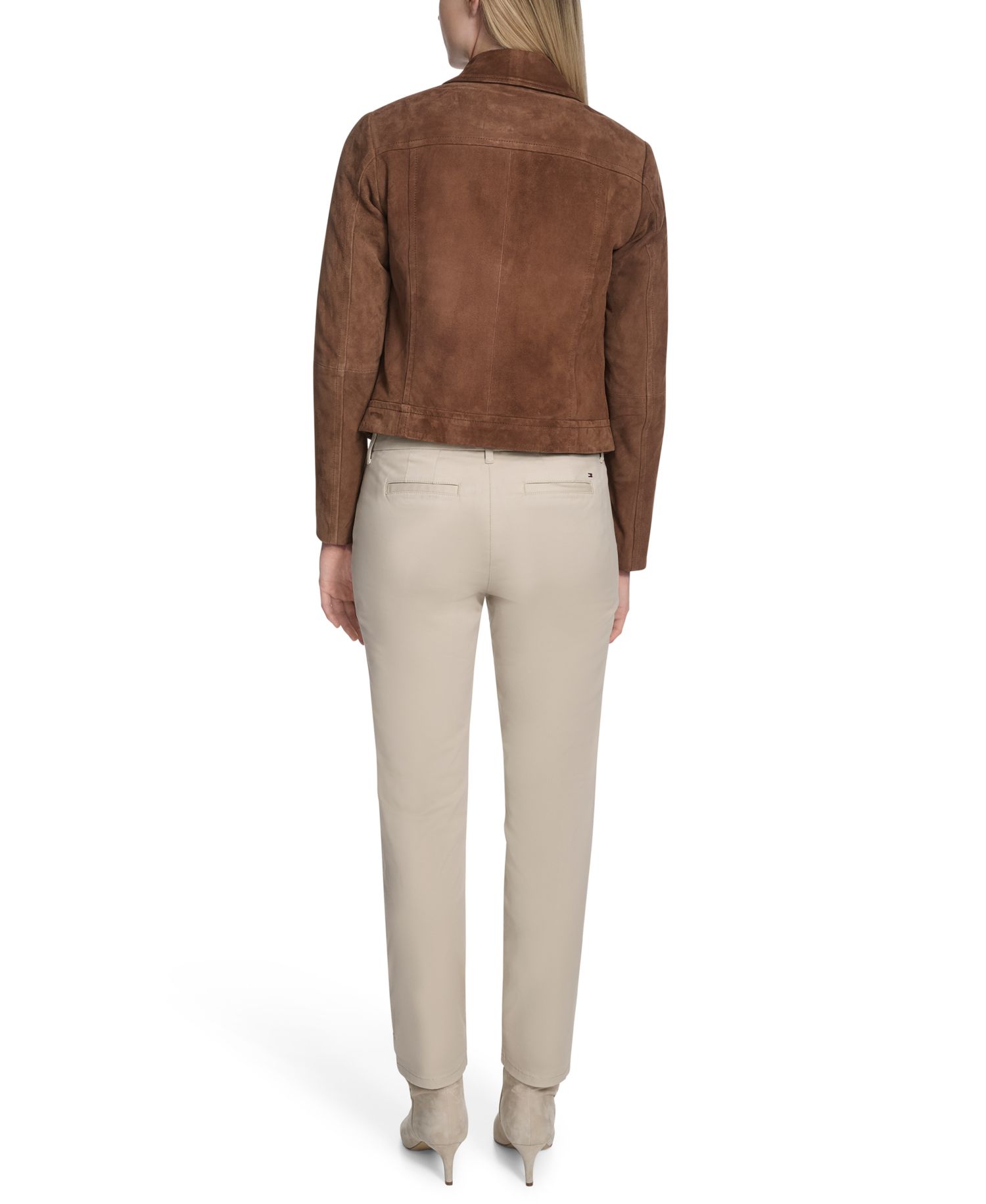 Women's Zip Front Suede Jacket