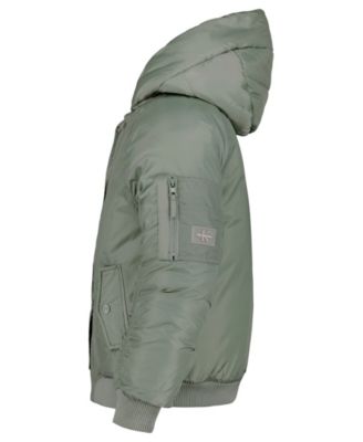 Girls' 7-16 Hooded Long-Sleeve Bomber Jacket