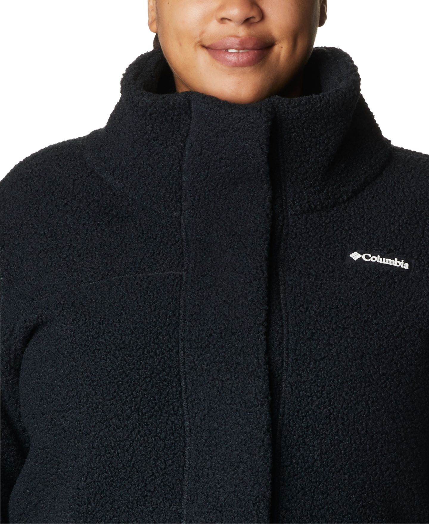Женская куртка Columbia Plus Size Panorama Long, цвет: Чёрный — фото 4