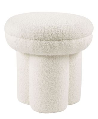Ronan 18" Mushroom Upholstered Ottoman