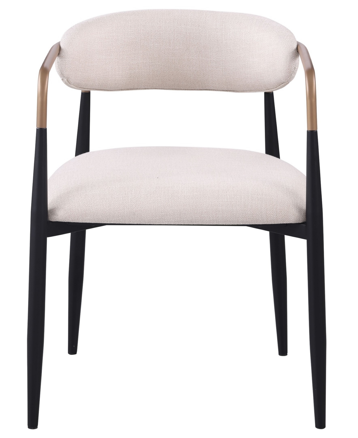 Furniture of America 2-Pc. Darcy Metal Upholstered Dining Chair Set