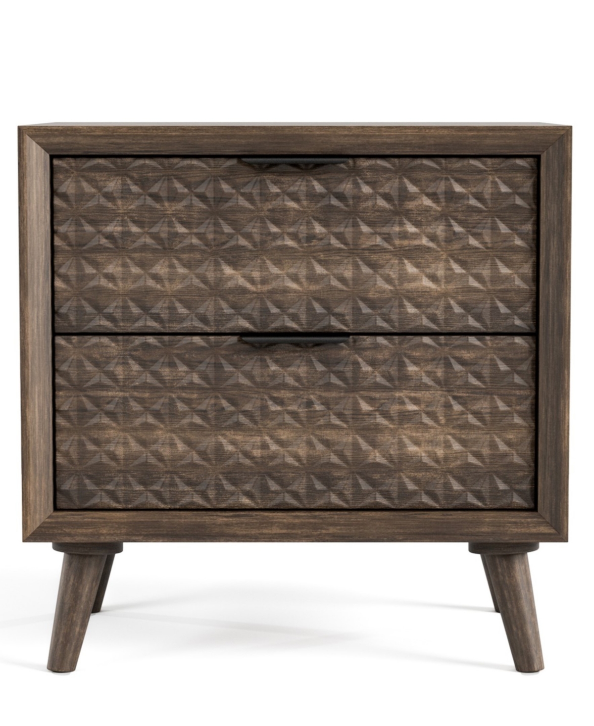 Furniture of America Orelo 24.5" Wood 2-Drawer Nightstand