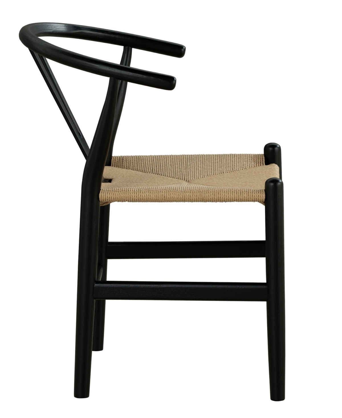 Furniture Of America 2-pc. Farre Solid Wood Rounded Side Chair Set In Black