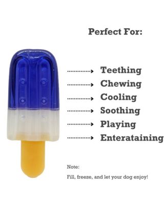 Unique Popsicle Freeze Dog Toy – 100% Rubber Chew Toy for Soothing and Engaging Playtime – Small