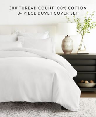 Ultra Soft Brushed Cotton 3-Pc. Duvet Cover Set, Full/Queen
