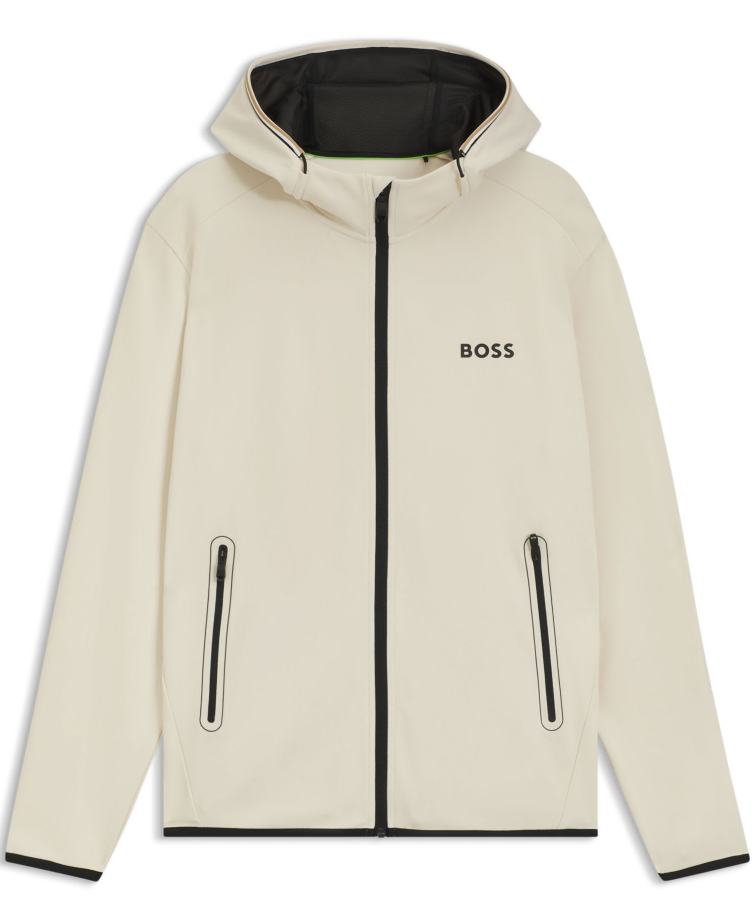 Men's Active Stretch-Gabardine Zip-Up Hoodie