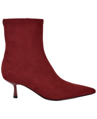 Women's Yanka Pointed Toe Kitten Heel Dress Booties