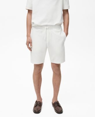 MANGO - Men'sStructured7.95"KnittedShorts
