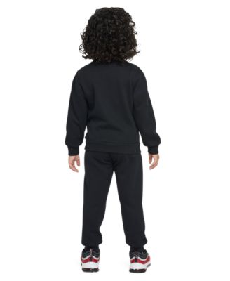 Little Boys' Gameday Essentials Crewneck Sweatshirt and Pants, 2-Piece Set