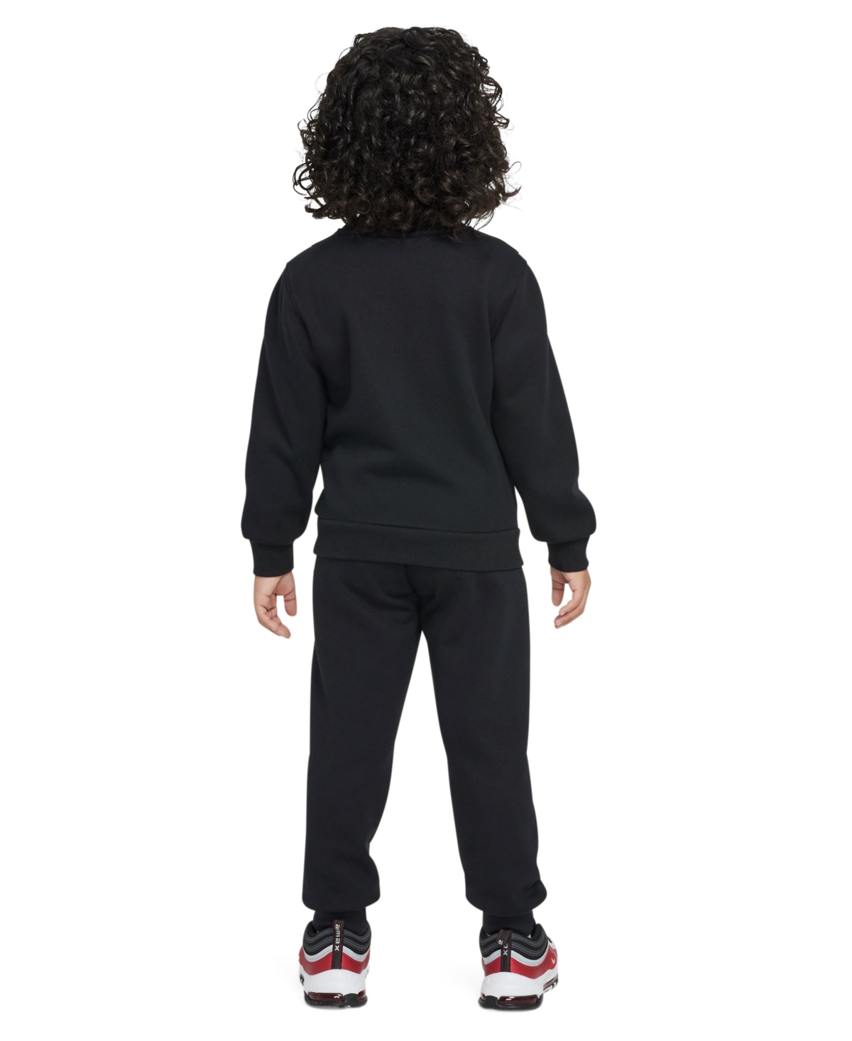 Nike Little Boys Gameday Essentials 2-piece Crewneck Sweatshirt And Pants Set In Black