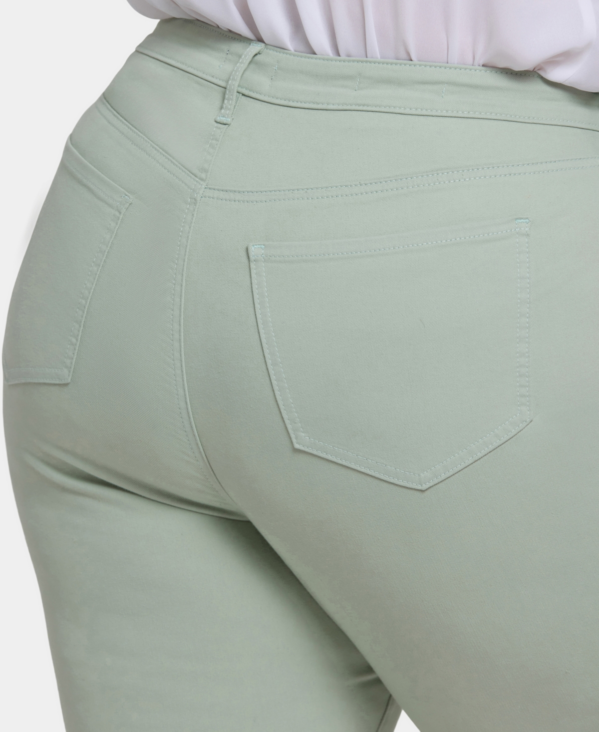 Nydj Plus Size Margot Girlfriend Pull On Jeans In Green
