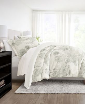 Timeless Pattern Reversible 3-Pc. Duvet Cover Set, Full/Queen