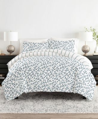 ienjoy Home Timeless Pattern Reversible 3-Pc. Duvet Cover Set, Full/Queen